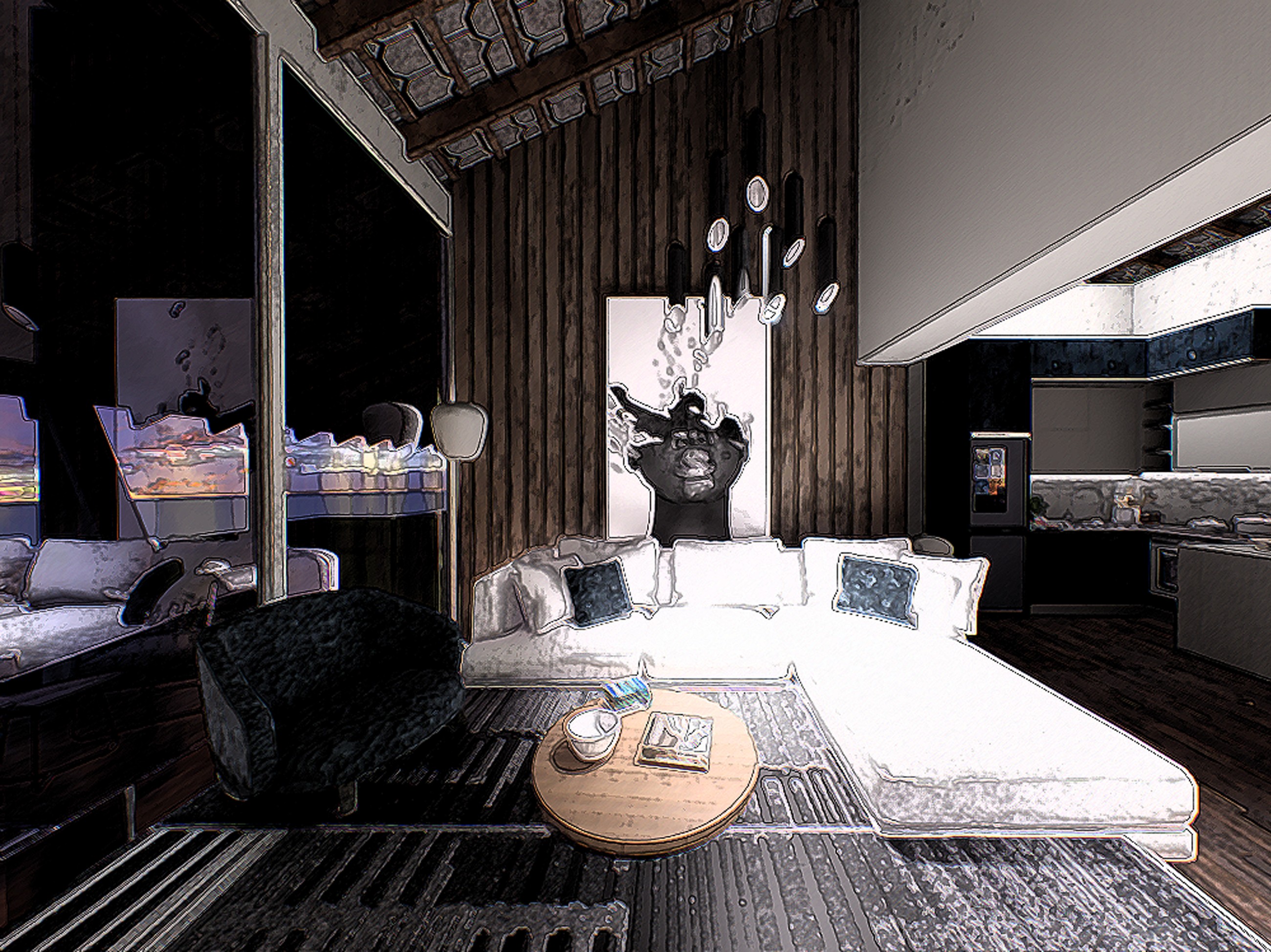 Interior render by Saloni Sinha